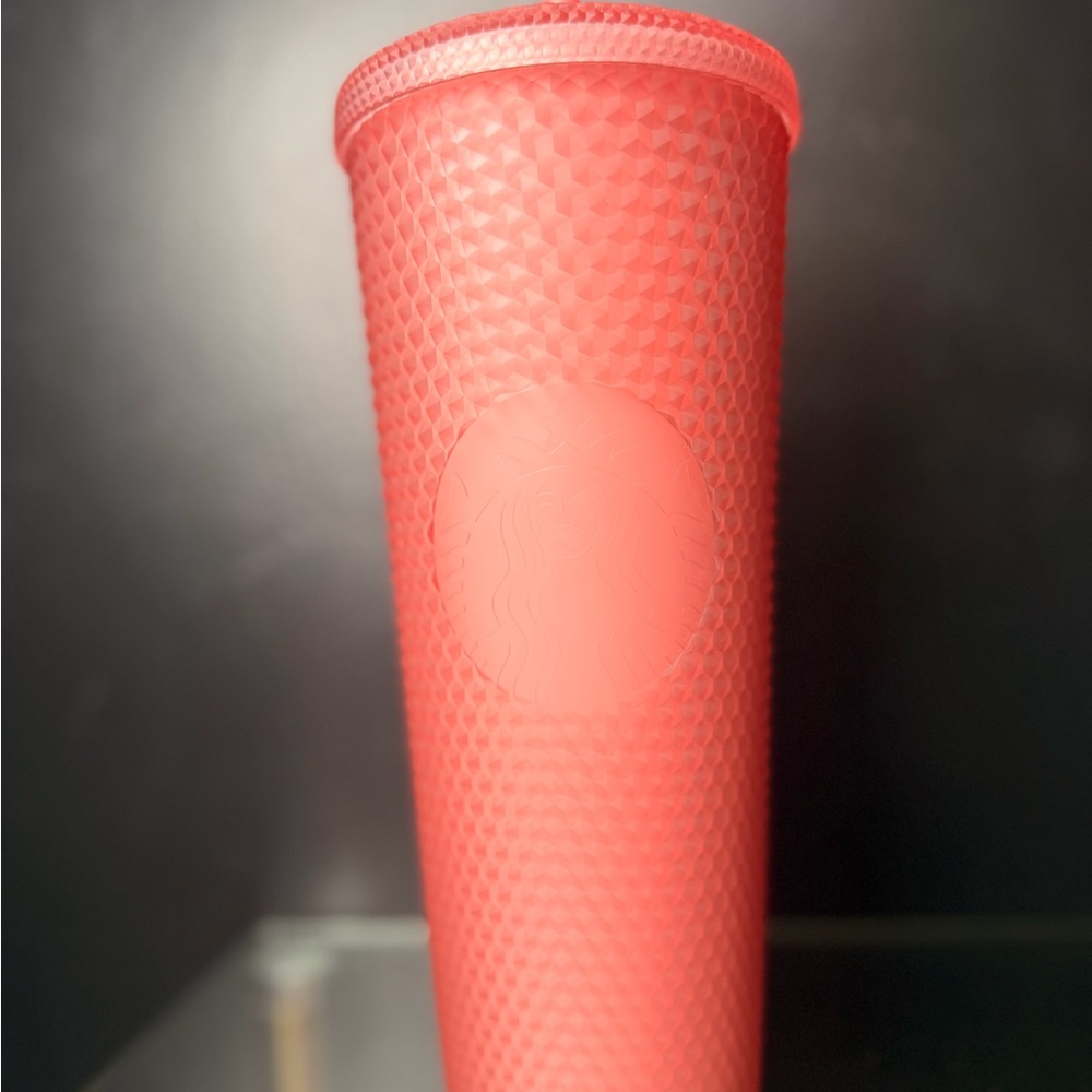 Starbucks Coral Pink Studded Tumbler
